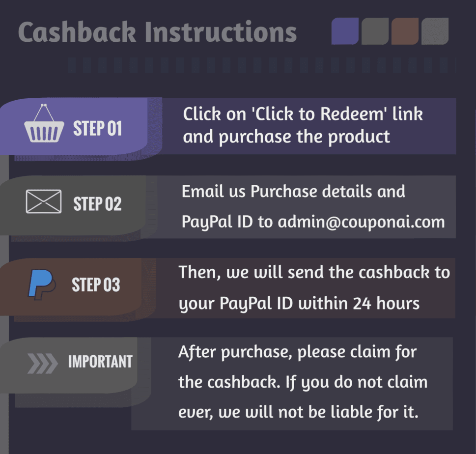 Cashback Instruction